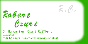 robert csuri business card